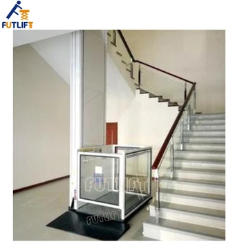 1,5 m 4,5 m Függőleges Alumínium Haza Lépcső Lift Hidraulikus Kerekesszék Felvonó Lift