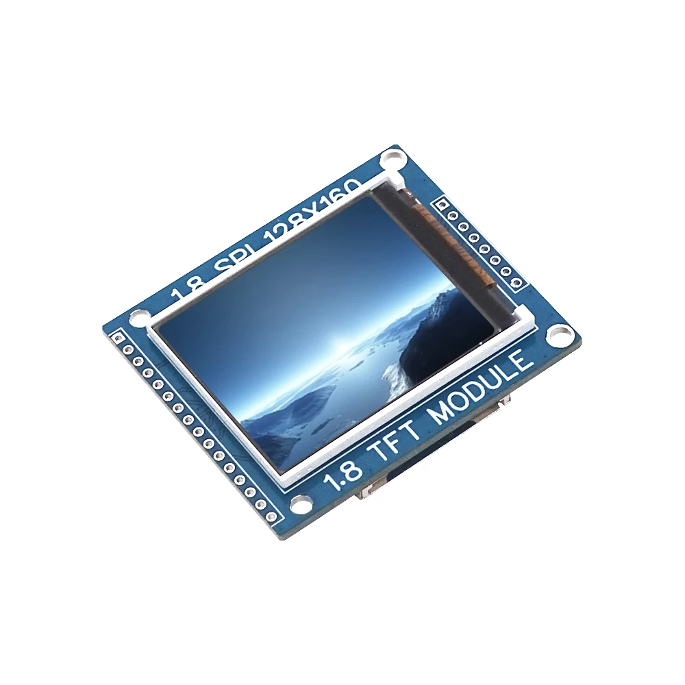 1.8 Inch Soros SPI TFT LCD Kijelző Modul NYÁK Adapter IC-128x160 Mátrix 3.3 V 5V-os, IO Inerface Cmmpatible LCD1602 Az Arduino4