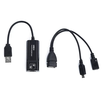 1 Állítsa az USB 2.0 RJ45 Adapter Mirco OTG Amazon Tűz TV 3 Vagy Bottal GEN 2