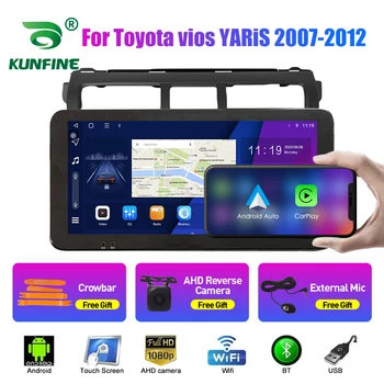 10.33 Hüvelyk autórádió Toyota vios YARiS 05-12 2Din Android Octa-Core Autó Hifi DVD GPS Navigációs Játékos QLED Képernyő Carplay