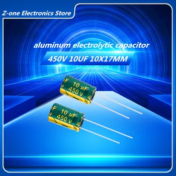 10/DB 450V 10UF 8X12MM magas frekvenciájú, alacsony impedanc Elektrolit Kondenzátor, 10UF 450V 8*12mm 20%