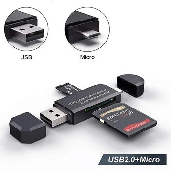 100 3 1 2 az 1-ben Többfunkciós C TÍPUSÚ USB 3.0 2.0 micro kártyaolvasó HUB 480Mbps nagysebességű TF Mirco SD-Memóriakártya-Olvasó
