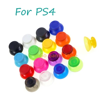 100-as A Playstation 4 PS4 Csere Színes Átlátszó 3D-s Rocker Joystick Shell gombafejek