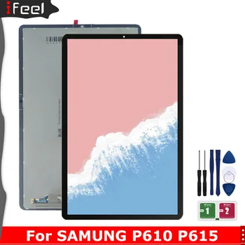 100% - ban Tesztelt LCD Kijelző Samsung Galaxy Tab S6 Lite SM-P610 SM-P615 SM-P615N SM-P617 LCD érintőképernyő Csere
