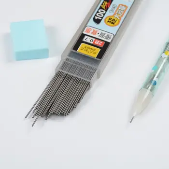 100/Doboz Grafit Vezető 2B Mechanikus Ceruza Utántöltő Műanyag Automatikus Ceruza Vezető