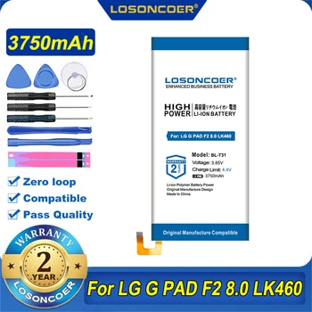 100% Eredeti LOSONCOER 3750mAh BL-T31 Akkumulátor LG G-PAD F2 8.0 LK460 SPRINT EAC63398901 Ingyenes Eszközök