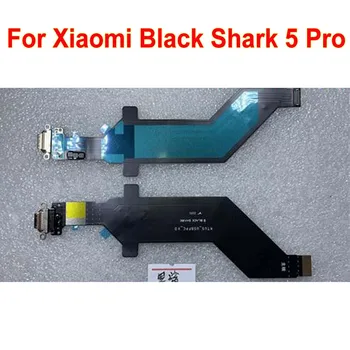 100% Eredeti USB Töltés Testület A Xiaomi Fekete Cápa 5 Pro Töltő Port Dokkoló Csatlakozó Lemez Töltő Flex Kábel Subboard