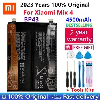 100% Eredeti, Új, Magas Minőségű Xiao Mi BP43 2250x2mAh Csere Akkumulátor Xiaomi Mix 4 Mix4 Mobiltelefon Akkumulátorok Volta