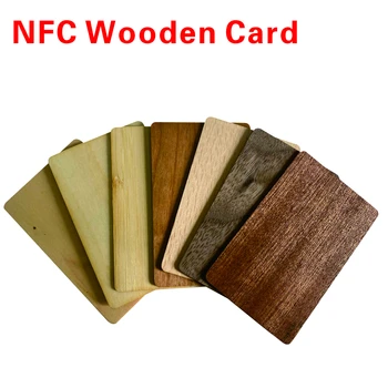 100 Vízálló Természetes Fa NFC tag213 RFID Üres Címke Üzleti Kártya Kiváló Minőségű beléptető Kártya,