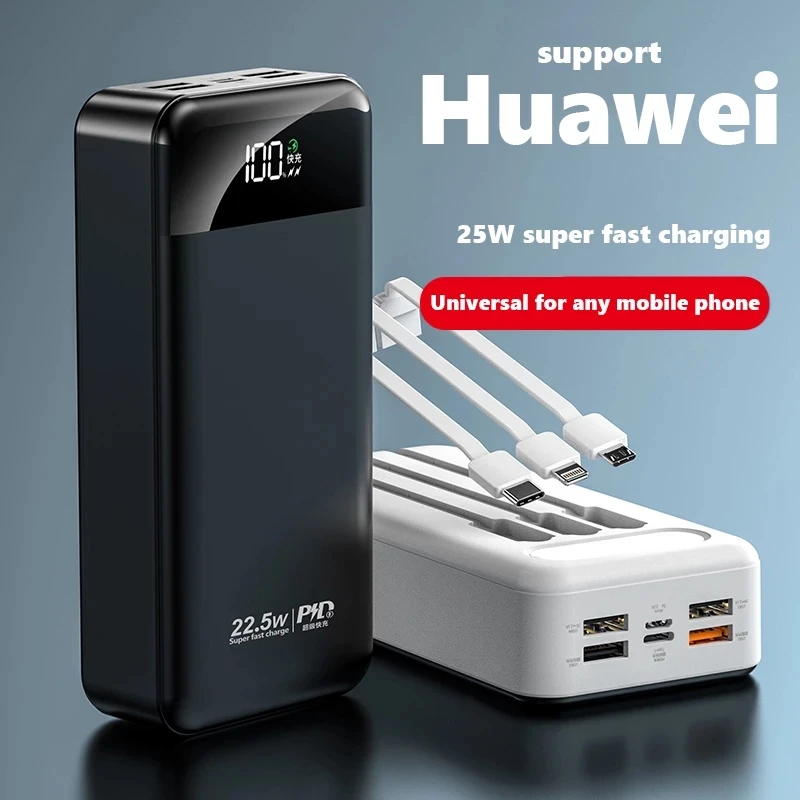 100000mah power bank 22.5 w pd gyors töltés powerbank hordozható poverbank akkumulátor töltő iphone 13pro xiaomi huawei3