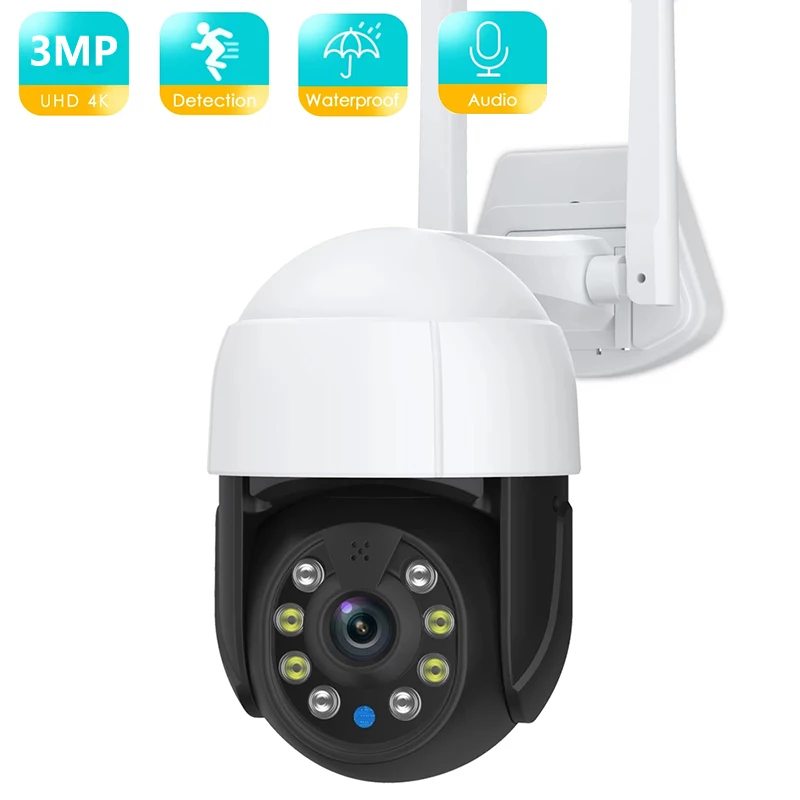 1080P PTZ WiFi IP Kamera Kültéri 4X Digitális Zoom AI Emberi Érzékeli, Vezeték nélküli Kamera, H. 265 P2P Audio 2MP 3MP CCTV Biztonsági Kamera0