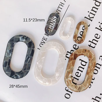 10Pieces/sok Műanyag Ellipsebead capsearingsconnectors ékszerek készítése ékszer készítés kellékek divat jewelryOther