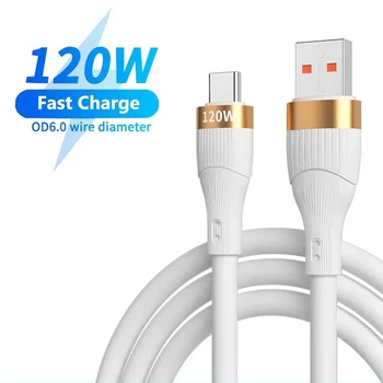 120 w-os USB-C Típusú Kábel Szuper Gyors Díjat Xiaomi 12/12 Pro Redmi Huawei P50/P40 OPPO Samsung USB-C, Gyors Töltő Adat Kábel