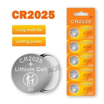 15PCS CR2025 Lítium gombelem - 3V Az Óra Játék Számológép Autó Távoli Több