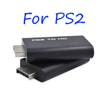 1DB PS2-HDMI-kompatibilis Audio, illetve videó átalakító adapter 3,5 mm-es Audio kimenet támogatja az összes PS2 kijelző