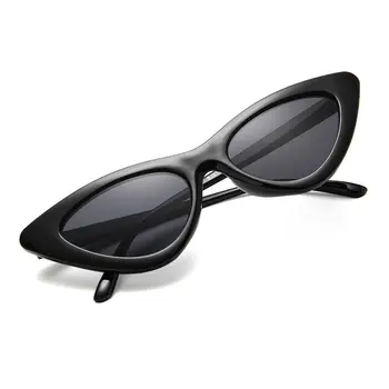 1db Retro Szexi Kis Háromszög Macska Szemét Napszemüveg Évjárat Márka Tervező Nők Európai Amerikai Trend Napszemüvegek UV400