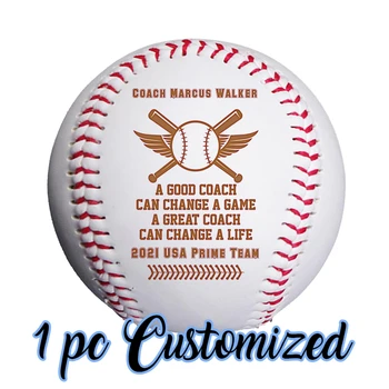 1db Személyre szabott, Kézzel készült Baseball Edző Ajándék Emléktábla Edzők Ajándék Csapat Elismerést Köszönöm Szabott Baseball-Labdák Ajándékok