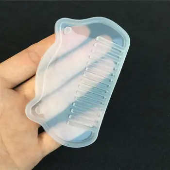 1db Szilikon Comb Penész 3D Átlátható, Biztonságos Epoxi UV Gyanta Tiszta Penész Ékszerek Készítése Eszközök Gyanta Formák DIY Kezét Kézműves Eszköz
