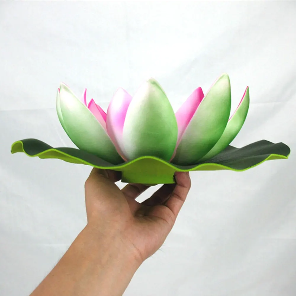 1DB Szolár Lotus Lámpa Működő LED Virág Fényben Úszó Szökőkút Tó, Kerti Medence Lámpa Reális Alakú, Fényes Led Lámpa Izzó4