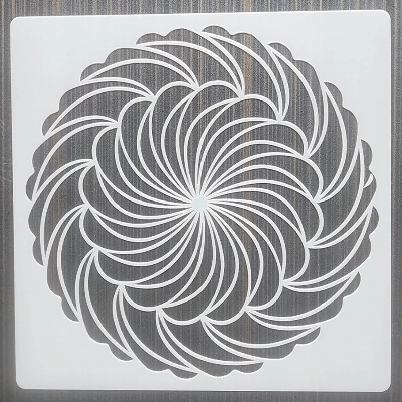 1Pes 20*20Cm Mandala DIY Rétegződés Stencil Falon Festmény, Bútor Scrapbook Színezés Dombornyomás Album Díszítő Sablon0