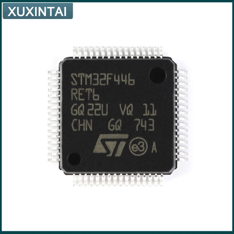 1~5db Új, Eredeti STM32F446RET6 STM32F446 MCU Mikrokontroller IC 32 Bites Single-Core 180MHz 512 kb kapacitású (512 KB x 8) a FLASH 64-LQFP1