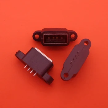 2-5DB/sok Vízálló, USB 2.0 töltés adatok farok plug-in, USB-beépített interfész Port Csatlakozó Dugó Jack Aljzat