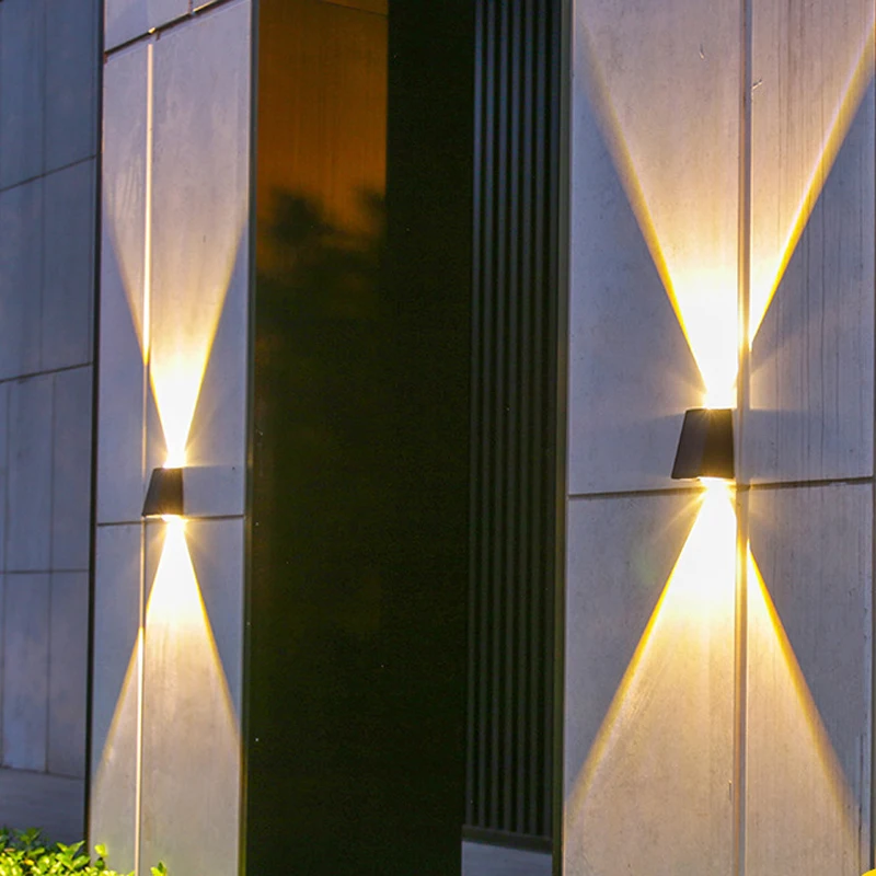 2/6/8 LED-es Napelemes Kültéri Fali Lámpa Vízálló Napelemes Lámpa FEL-Le Világítja meg Otthon Kert Tornácon, Udvar, Dekoráció5