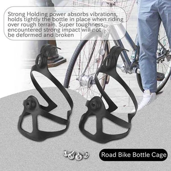 2 Csomag Teljes Szénszálas Víz MTB Országúti Kerékpár kulacstartó Könnyű Kerékpár kulacstartó Kerékpár Tartozékok Fekete