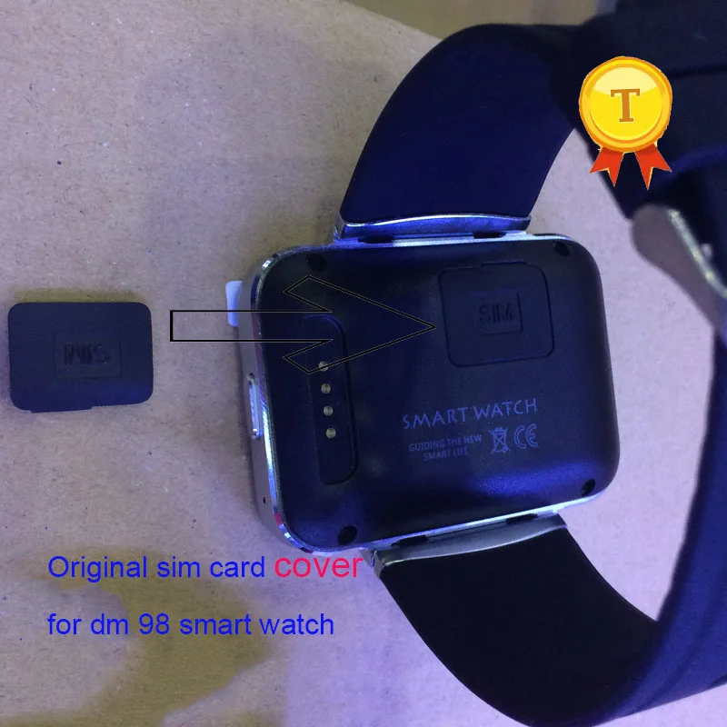 2018 eredeti sim-kártya nyílásának fedelét sapka műanyag rész fedél shell dm98 dm368 intelligens karóra karóra telefon nézni saat óra0