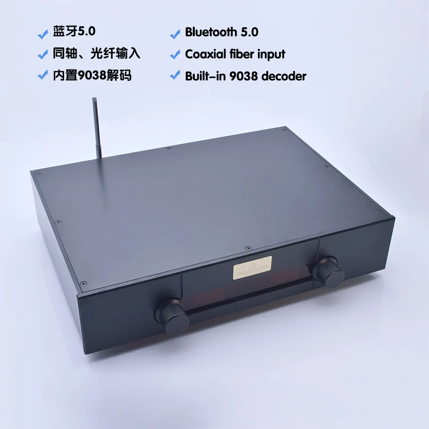 2022 Gaowen fekete görgős optikai koaxiális bemenet Bluetooth-5.0 beépített ES9038Q2M dekóder testület relé audio vezérlő0