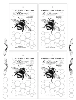 2022 Új EGYÉRTELMŰ BÉLYEGZŐ méh háttér száma DIY Scrapbook Kártya album paper craft szilikon-gumi hengerrel átlátszó bélyegek 906
