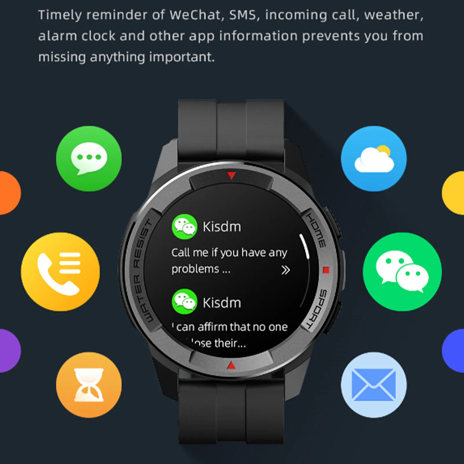 2022 Új MibroWatch X1 Smartwatch 24 órás pulzusszám Ellenőrzése Több Sport Mód Fitness Sport Óra4