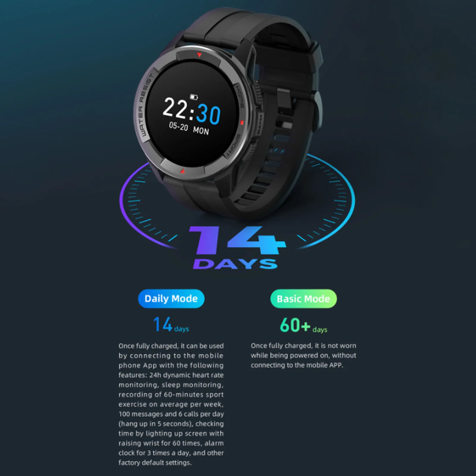 2022 Új MibroWatch X1 Smartwatch 24 órás pulzusszám Ellenőrzése Több Sport Mód Fitness Sport Óra5