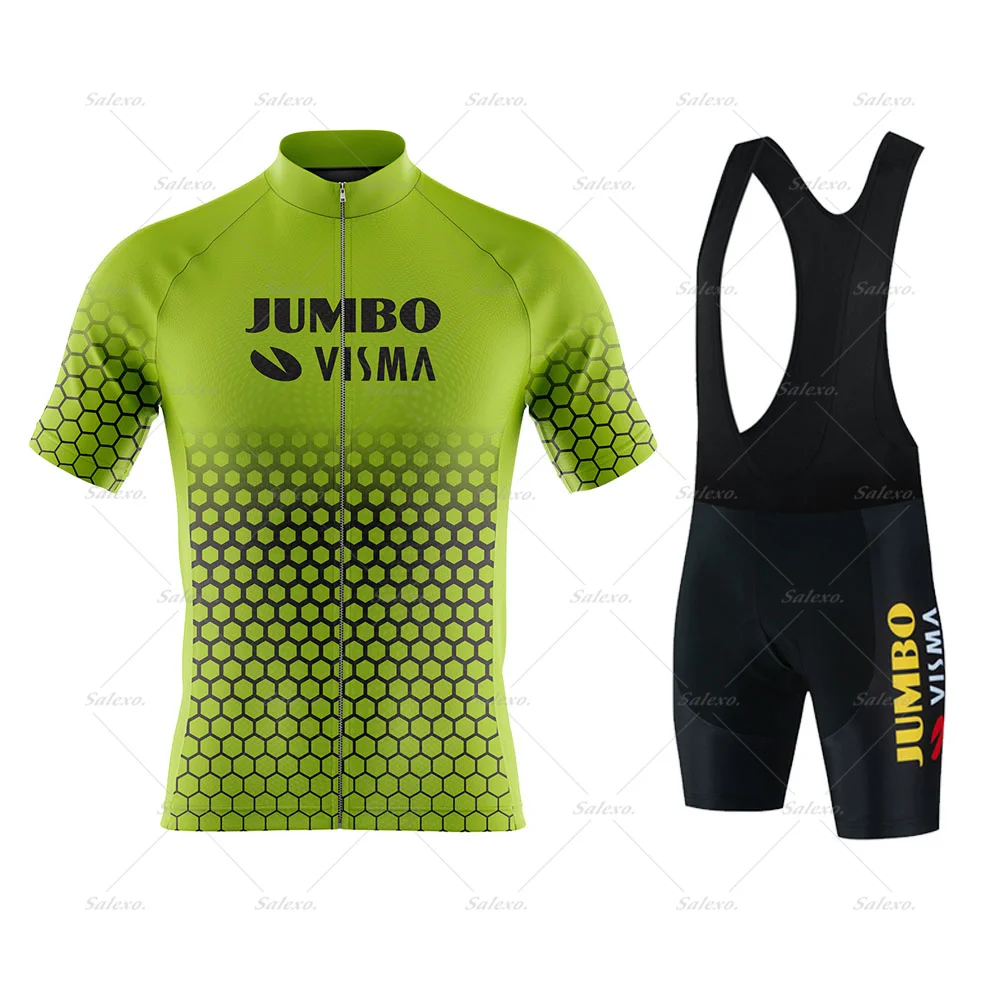 2023 JUMBO VISMA Kerékpáros Mez Meghatározott 19D Kerékpáros Rövidnadrág Szett MTB Férfi Rövid Ujjú Kerékpáros Ruházat Ingek Ropa Maillot Ciclismo Készlet3