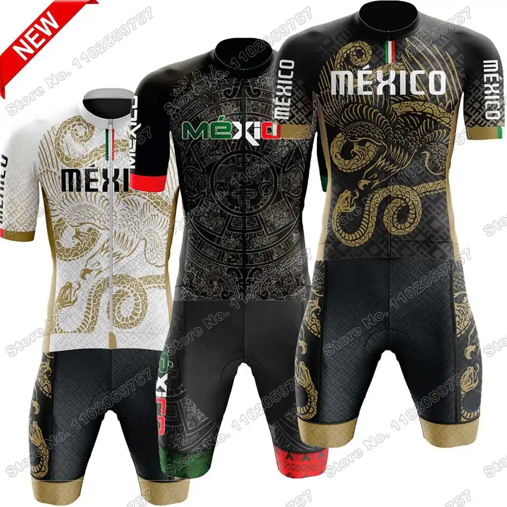 2023 Mexikó Kerékpáros Mez Meghatározott Nyári Kerékpáros Ruházat, Férfi Országúti Kerékpár Ingek, Öltöny Kerékpár Melles Nadrág MTB Maillot Ropa Ciclismo0