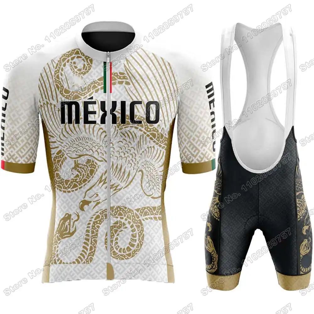 2023 Mexikó Kerékpáros Mez Meghatározott Nyári Kerékpáros Ruházat, Férfi Országúti Kerékpár Ingek, Öltöny Kerékpár Melles Nadrág MTB Maillot Ropa Ciclismo3