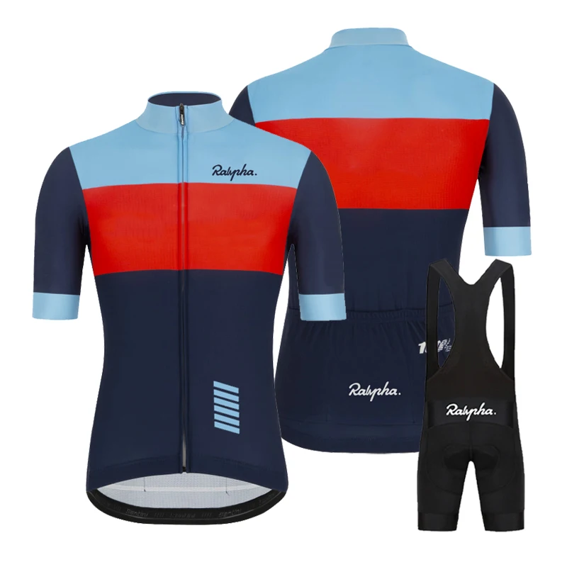2023 Raphaful nyáron új kerékpáros egységes lovaglás sportruházat rövid ujjú férfi kerékpáros ruházat közúti kerékpáros ruhákat bib0