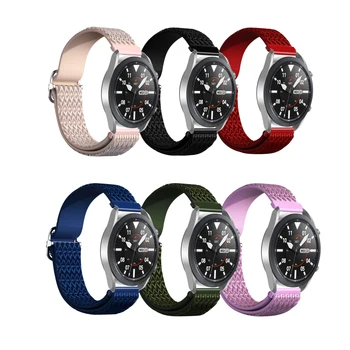 20mm 22MM Rugalmas Nylon Heveder Zenekar Univerzális Samsung Galaxy Watch4 /Watch 4 Klasszikus/ Watch 3/Aktív/S2 Felszerelés