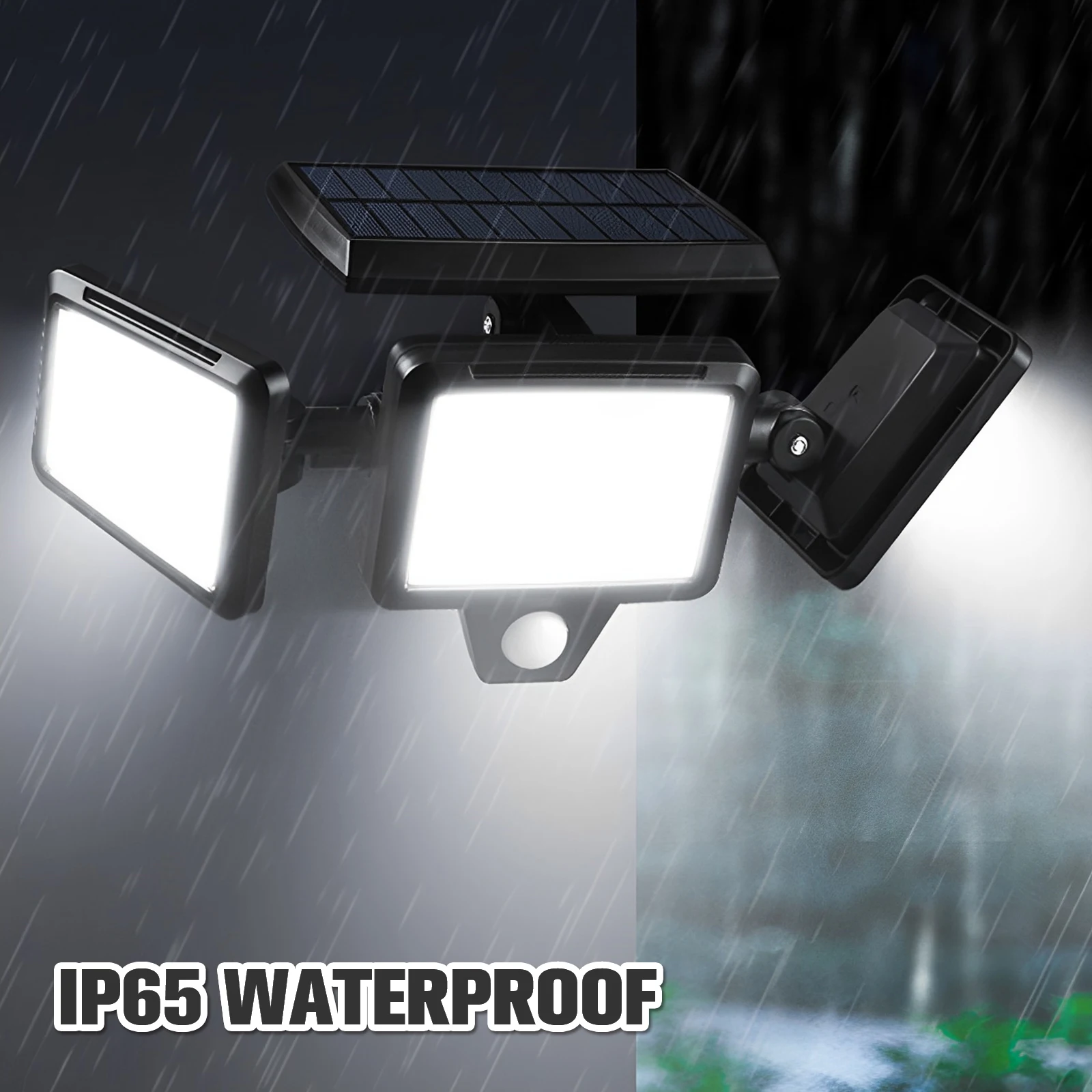 210 Szuper Fényes LED Solar Mozgásérzékelő Lámpa IP65 Vízálló LED égő Lámpákkal 270° - os, Széles, Állítható Kültéri Napelemes Spotlámpa1