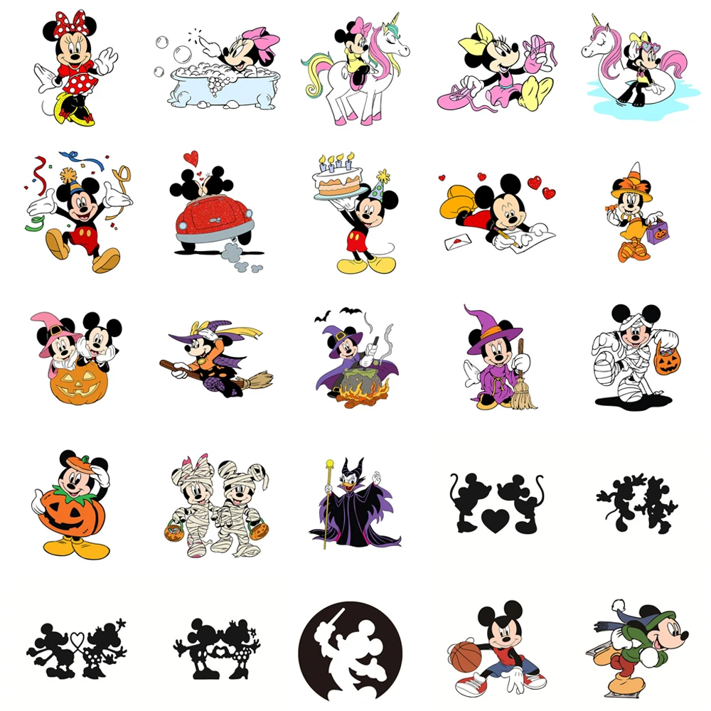 25 Stílusok Disney Mickey Egér Minnie Egér fémforgácsolási Meghal Halloween Meghalni Vágások Scrapbooking Dekoráció DIY Kártyák Készítése0