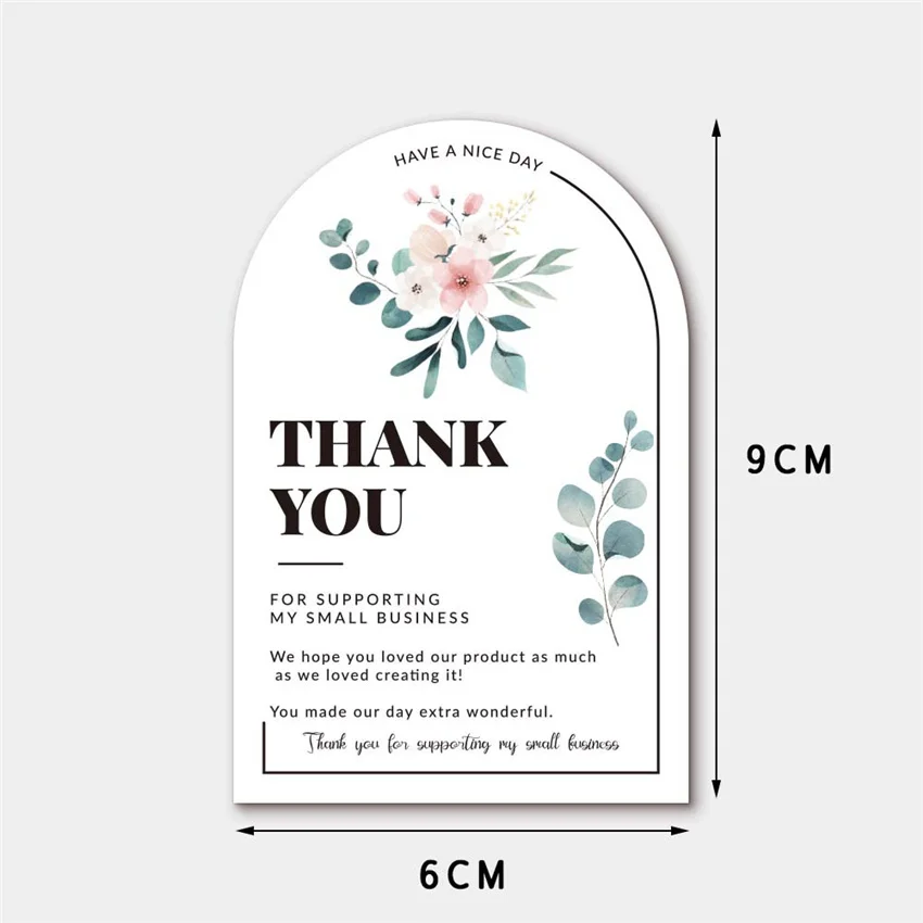 30db Virágos Köszönöm Kártyák Small Business Elismerését Kártya Online Kiskereskedők Sütés Üzletben Kézzel készített termékek Csomagolás3