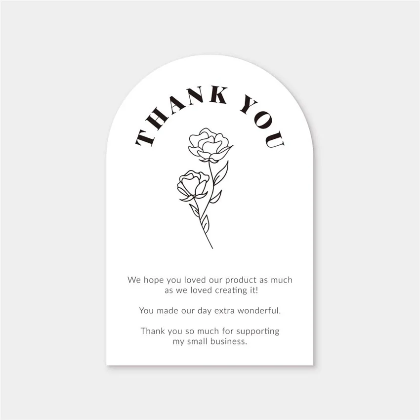 30db Virágos Köszönöm Kártyák Small Business Elismerését Kártya Online Kiskereskedők Sütés Üzletben Kézzel készített termékek Csomagolás5