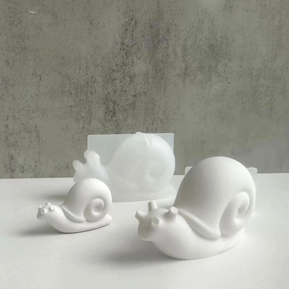 3D Csiga Gyertya Szilikon Penész DIY Kézzel készített Vakolat Epoxi Gyanta Aromath Szappan Casting Formák lakberendezés Kézműves Ajándékok1