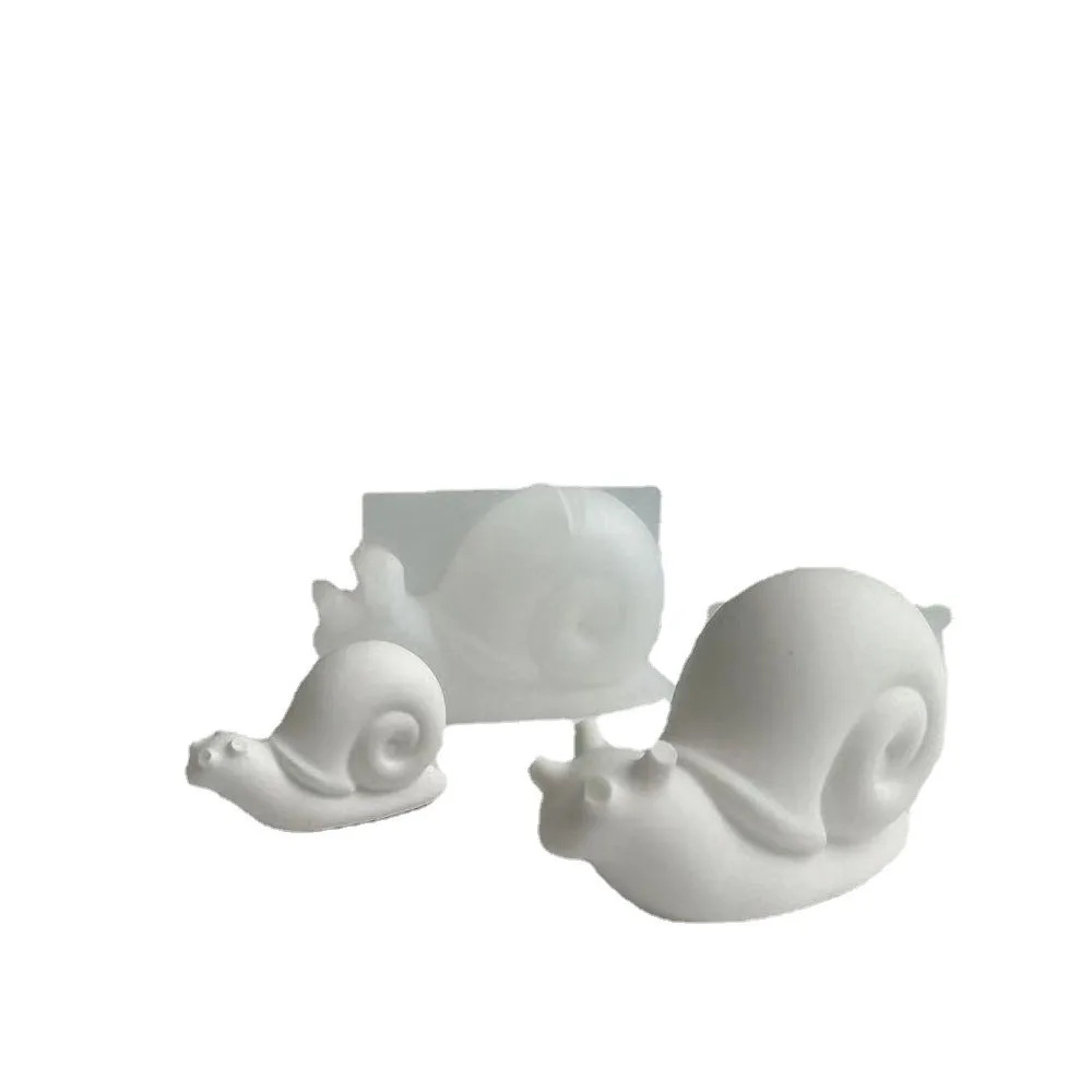 3D Csiga Gyertya Szilikon Penész DIY Kézzel készített Vakolat Epoxi Gyanta Aromath Szappan Casting Formák lakberendezés Kézműves Ajándékok2