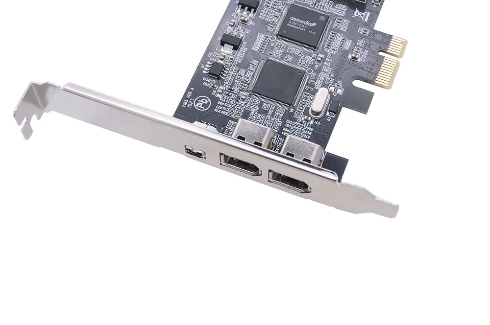 4 1394A Port bővítőkártya PCI-E 1X IEEE 1394 DV Videó Adapter 1x-4 tűs 3x 6Pin 1394 Firewire Vezérlő Kártya Asztali PC1