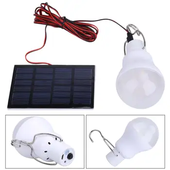 5V 15W Energiatakarékos Kültéri Szolár Lámpa USB Újratölthető Led Izzó Hordozható Napelemes Panel Kültéri Világítás a kertben