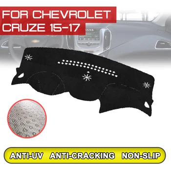 a Chevrolet Cruze 2015 2016 2017 Autó Műszerfal Mat-Ellenes piszkos csúszásmentes Dash Borító Szőnyeg UV Védelem Árnyékban