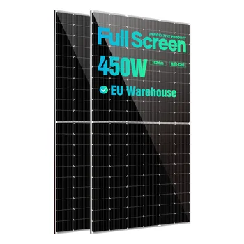 A fotovoltaikus panel roterdam raktár 450 watt 450w full screen mono napenergia panelek