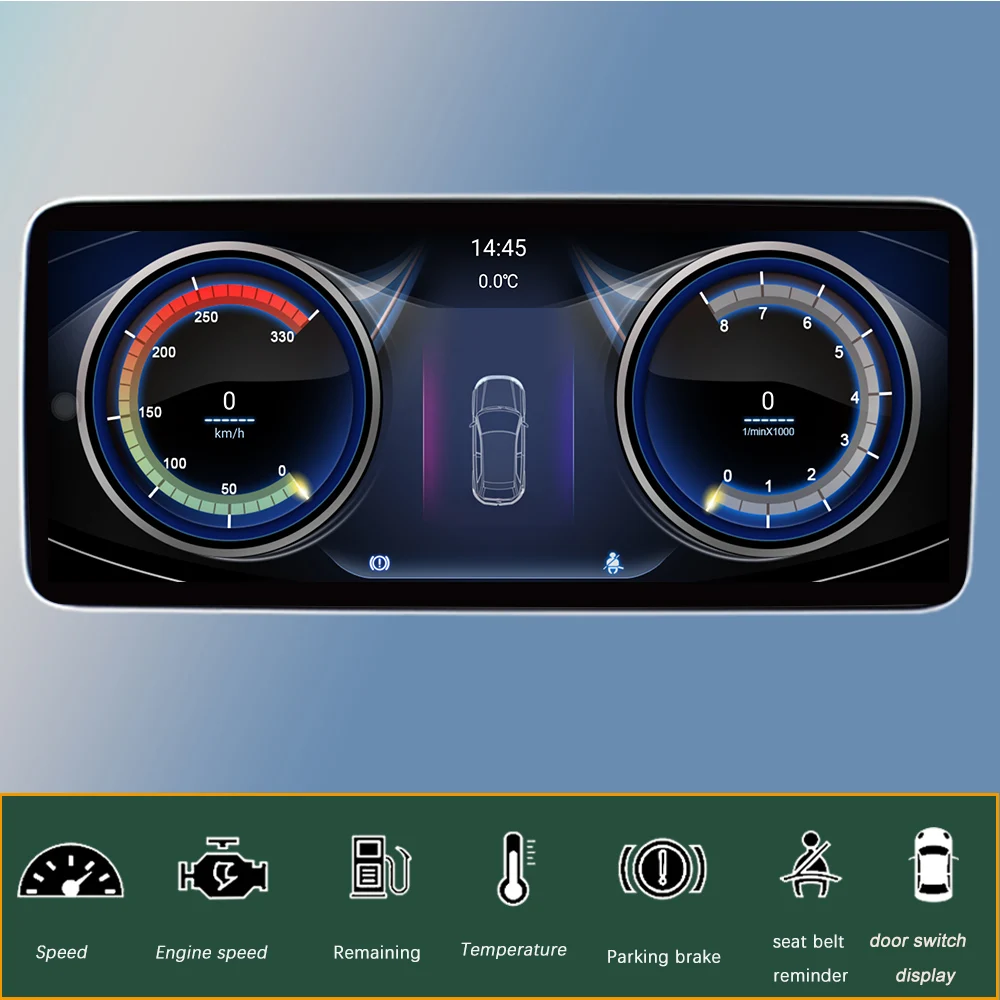 A Qualcomm A Mercedes-Benz Osztály GLC W253 C300 C350 2015 Android 12 autórádió GPS Navigációs CarPlay Multimédia Lejátszó, HD Képernyő5