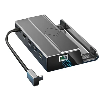 A Satechi C Típusú Nvme Hub Ssd Gőz Fedélzeten Dokkoló Állomás, USB C 4K-60Hz A Steam Fedélzeten Dock Jsaux Accessorie Alkatrész